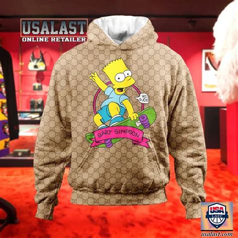 bart simpson gucci hoodie|Bart Simpson Gucci crossover.